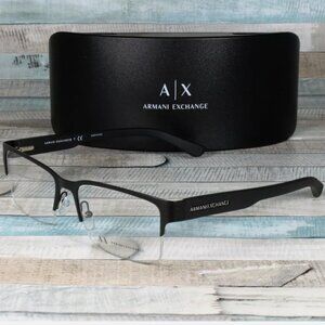 Armani Exchange 53mm Stain Matte Black Men's Eyeglasses